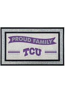 TCU Horned Frogs Proud Family 18x30 Door Mat