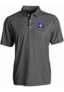 Cutter and Buck Montreal Impact Black Pike Symmetry Big and Tall Polo