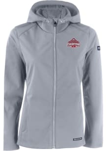 Womens Ohio State Buckeyes Grey Cutter and Buck 2024 Football National Champion Evoke Light Weig..