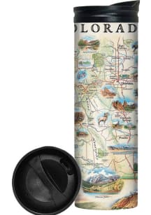 Colorado State Map Stainless Steel Tumbler - Tan