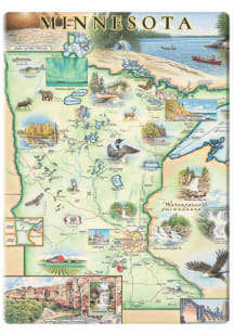 Minnesota State Map Magnet