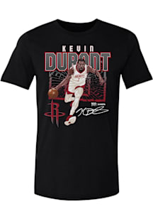 Kevin Durant Houston Rockets Black Shattered Short Sleeve Fashion Player T Shirt