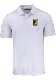 Cutter and Buck Los Angeles FC Mens White Prospect Short Sleeve Polo