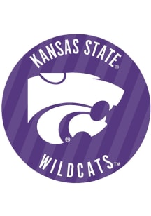 Purple K-State Wildcats 3&quot; Stripes Button