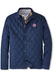 Peter Millar Chicago Cubs Mens Navy Blue Brighton Medium Weight Jacket