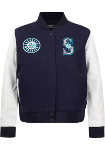 Mens Seattle Mariners Pro Standard Mens Classic Heavyweight Jacket - Navy Blue