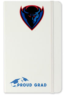 DePaul Blue Demons Proud Grad team logo Notebook and Folder - White