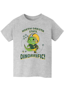 Vive La Fete North Dakota State Bison Youth Grey Dino-Riffic Short Sleeve T-Shirt