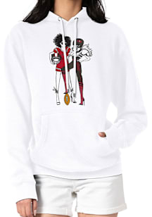 4Her Tampa Bay Buccaneers Womens White Football Girls Hooded Sweatshirt