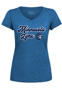 Minnesota Lynx Womens Light Blue Primary Bamboo Short Sleeve T-Shirt