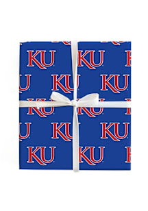 Kansas Jayhawks 6" Game Day Initials Wrapping Paper