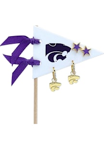 Kansas Jayhawks Star and Huggie Womens Earrings