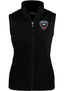 Cutter and Buck DC United Womens Black Cascade Sherpa Vest