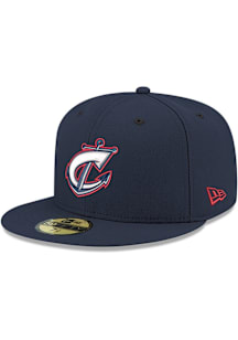 New Era Columbus Clippers Mens Navy Blue C Anchor GCP 59FIFTY Fitted Hat