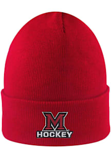 LogoFit Miami RedHawks Red South Pole Mens Knit Hat