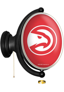 The Fan-Brand Atlanta Hawks Original Oval Rotating Lighted Sign