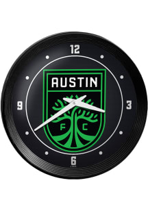 Austin FC Ribbed Frame Wall Clock