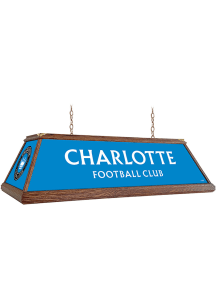 Charlotte FC Premium Wood Frame Blue Billiard Lamp