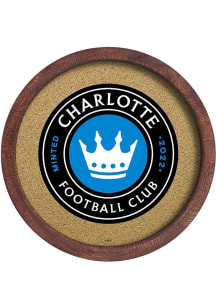 The Fan-Brand Charlotte FC Barrel Framed Cork Board Sign