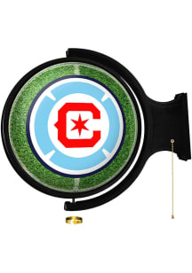 The Fan-Brand Chicago Fire Round Rotating Lighted Sign