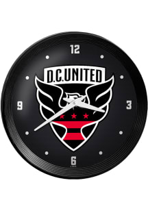 DC United Ribbed Frame Wall Clock