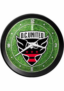DC United Ribbed Frame Wall Clock