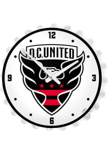 DC United Lighted Bottle Cap Wall Clock
