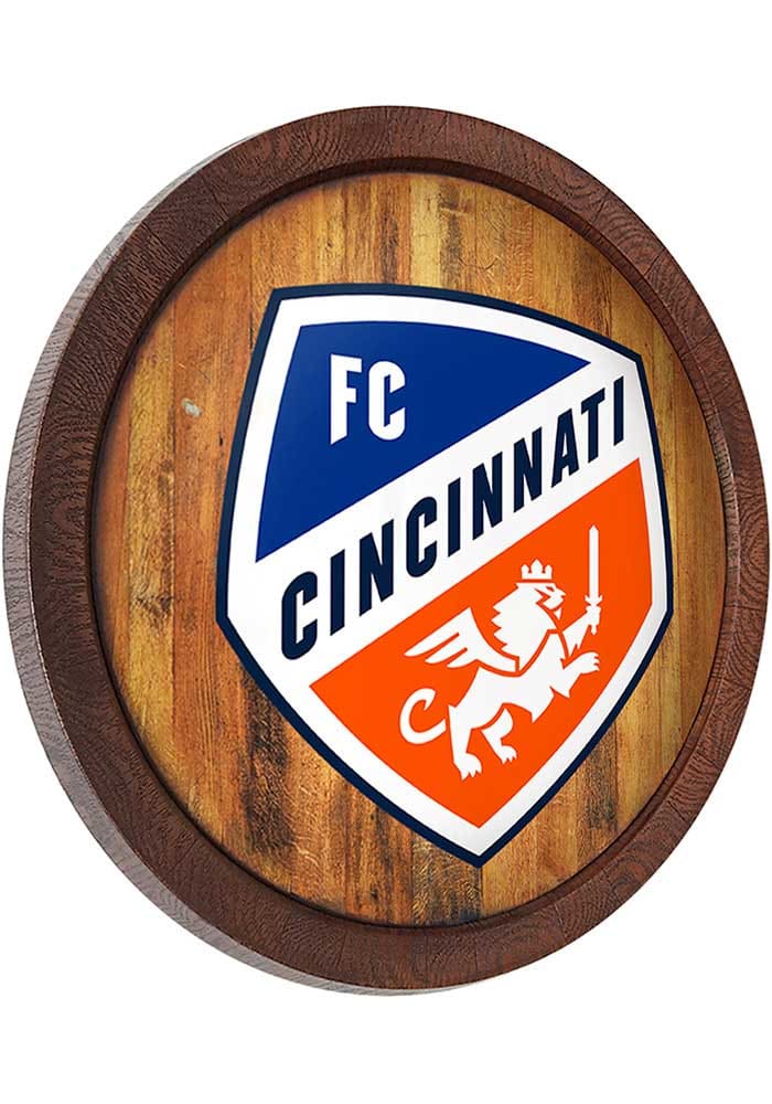 The Fan-Brand FC Cincinnati Faux Barrel Top Sign