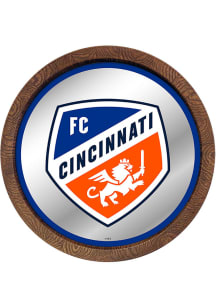 The Fan-Brand FC Cincinnati Mirrored Faux Barrel Top Sign