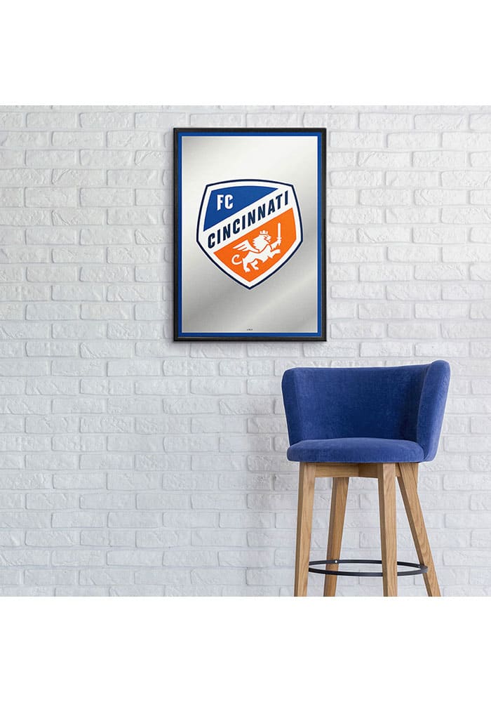 The Fan-Brand FC Cincinnati Vertical Framed Mirror Wall Sign