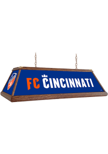 FC Cincinnati Premium Wood Frame Blue Billiard Lamp