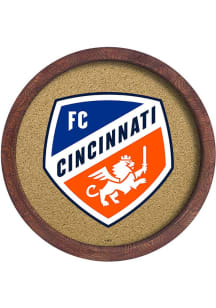The Fan-Brand FC Cincinnati Barrel Framed Cork Board Sign