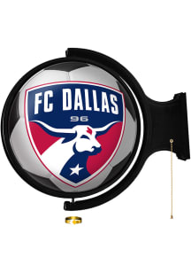 The Fan-Brand FC Dallas Round Rotating Lighted Sign