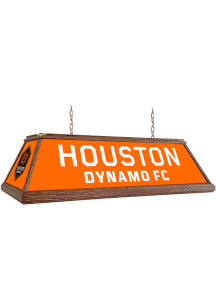 Houston Dynamo Premium Wood Frame Orange Billiard Lamp