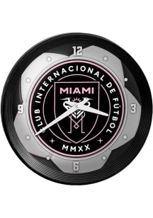 Inter Miami CF Ribbed Frame Wall Clock