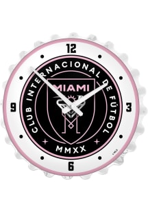 Inter Miami CF Lighted Bottle Cap Wall Clock