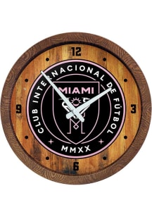 Inter Miami CF Faux Barrel Top Wall Clock