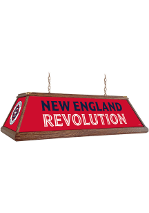 New England Revolution Premium Wood Frame Red Billiard Lamp
