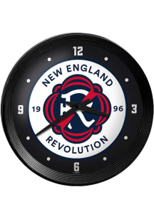 New England Revolution Ribbed Frame Wall Clock