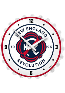New England Revolution Lighted Bottle Cap Wall Clock