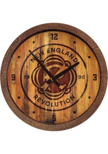 New England Revolution Faux Barrel Top Wall Clock