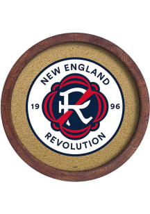 The Fan-Brand New England Revolution Barrel Framed Cork Board Sign