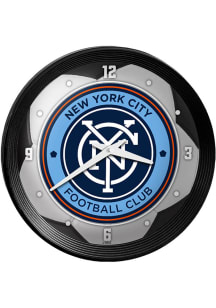 New York City FC Ribbed Frame Wall Clock