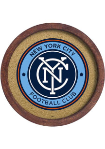 The Fan-Brand New York City FC Barrel Framed Cork Board Sign