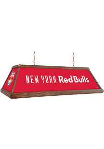 New York Red Bulls Premium Wood Frame Red Billiard Lamp