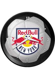 New York Red Bulls Ribbed Frame Wall Clock