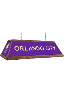 Orlando City SC Premium Wood Frame Purple Billiard Lamp