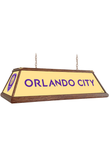 Orlando City SC Premium Wood Frame Gold Billiard Lamp