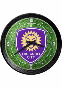 Orlando City SC Ribbed Frame Wall Clock