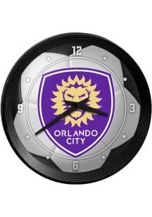 Orlando City SC Ribbed Frame Wall Clock